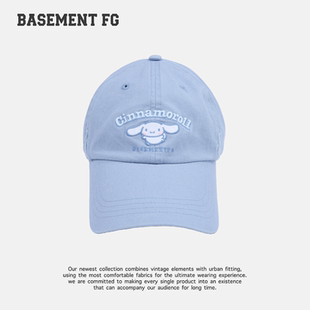 BASEMENTFG蓝色卡通刺绣棒球帽男女遮阳鸭舌帽264010013031