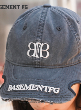 BASEMENTFG美式复古风字母刺绣棒球帽通用鸭舌帽潮254010017021