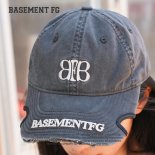 BASEMENTFG美式复古风字母刺绣棒球帽通用鸭舌帽潮254010017021