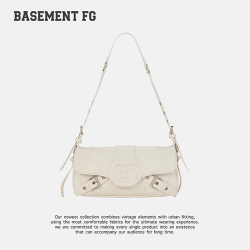 BASEMENTFG复古翻盖腋下包单肩斜挎包时尚休闲包254020032004