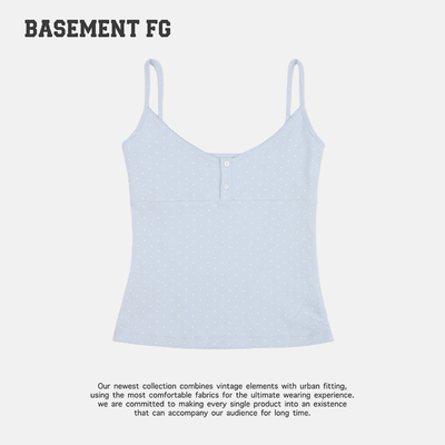 BASEMENTFG法式复古风波点吊带背心女261010079028