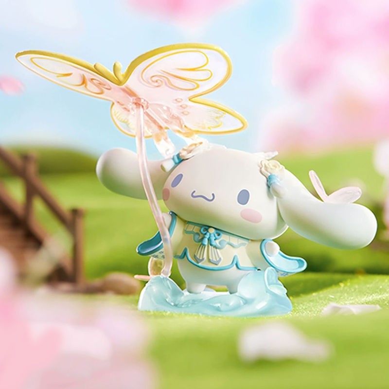 新韵花裳盲盒玉桂狗库洛米美乐蒂女孩潮玩礼物手办桌面摆件祖国版