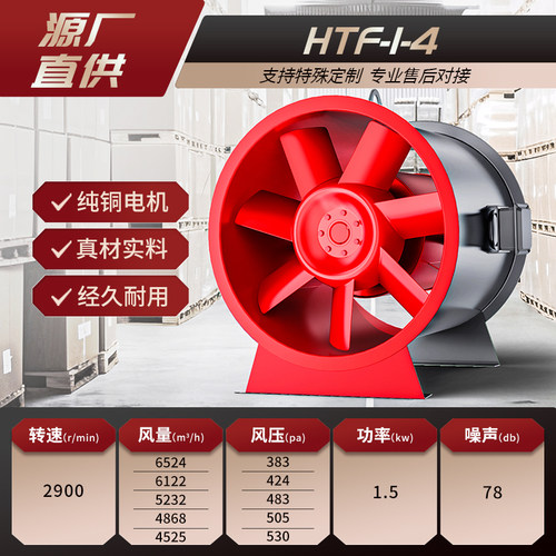 新款消防排烟风机HTF非防