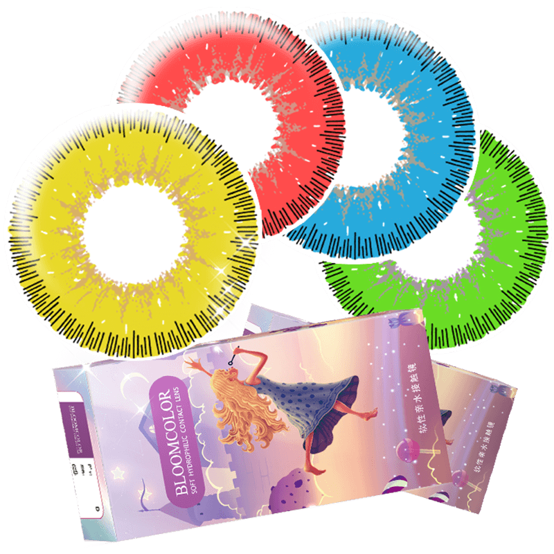 [买2送液]偶像梦幻祭cos美瞳年抛蓝音游木真明星昴流涟纯三毛缟斑