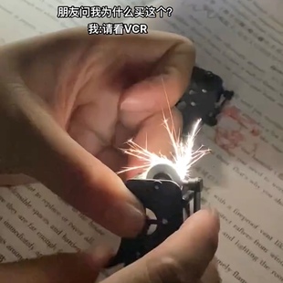 打火石小玩意齿轮牙箱小玩具塑料打鼓解压玩具磨火花无聊解闷神器