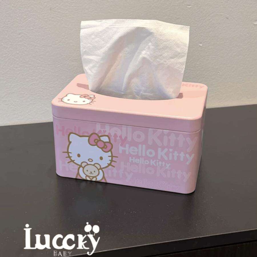 可爱粉色纸巾铁盒抽纸盒客厅高颜值少女心宿舍桌面纸盒