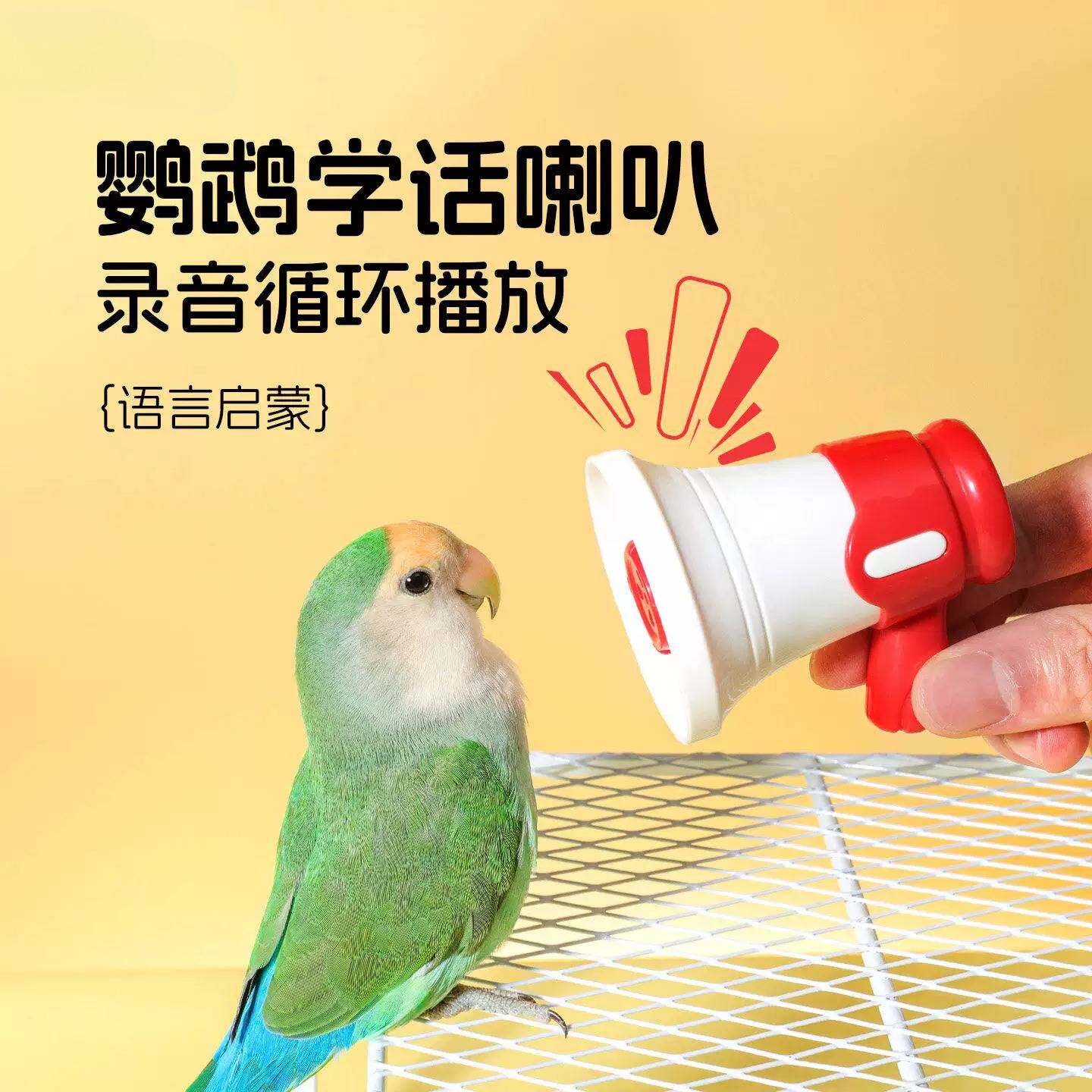 鹦鹉学说话神器八哥小太阳和尚学舌鸟用复读录音机扩音教学习机