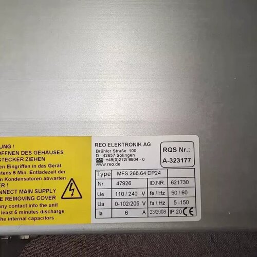 售前询价REO 雷欧控制器 REOVIB MFS268.64 DP2