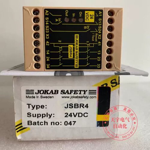 售前询价全新JOKAB SAFETY 瑞典 佳可保 JSBR4 24VDC 安全继电器