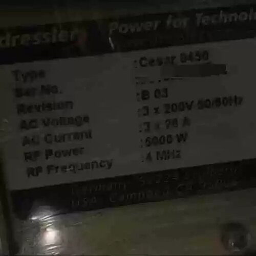 售前询价CESAR0450 DRESSLER 射频电源 5KW 4MHz 工业电源议价维