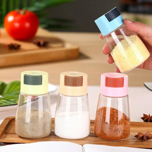 调味料瓶密封罐控厨房防潮调料罐撒料瓶控盐瓶调料瓶家用定量盐