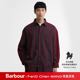 新年限定 Chen Barbour Feng Wang撞色拼接红色格纹衬衫