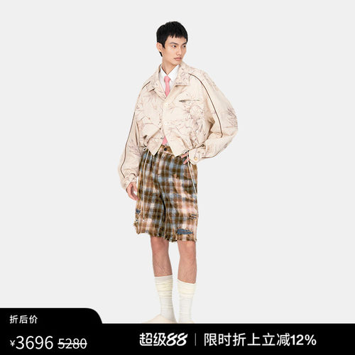 【明星同款】FengChenWang26春夏植物染休闲夹克男女同款外套