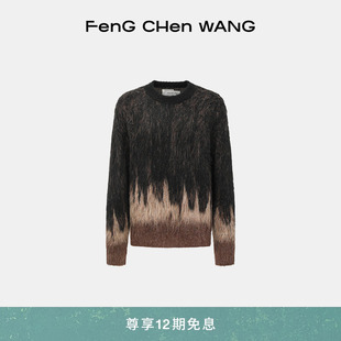 毛衣男女同款 25秋冬提花针织套头衫 毛衣 FengChenWang