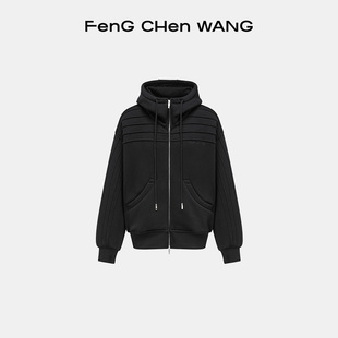 男女同款 帽衫 拉链城市廓形落肩男士 卫衣 FengChenWang