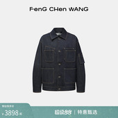 外套男女同款 蓝色牛仔工装 夹克 FengChenWang