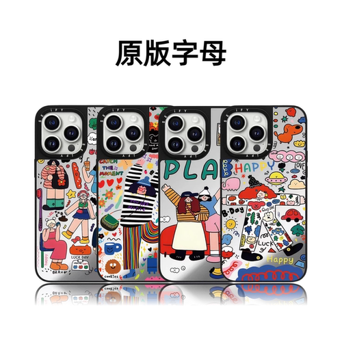 CASETiFiY联名涂鸦女孩17pro适用于iPhone16promax苹果15plus手机壳14磁吸13卡通12个性创意华强北平替潮壳女