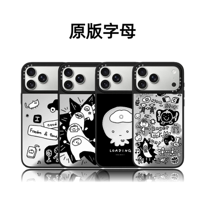 CASETiFiY联名Social Battery社交电量17pro适用于iPhone16promax苹果15plus手机壳14可爱13磁吸华强北平替女