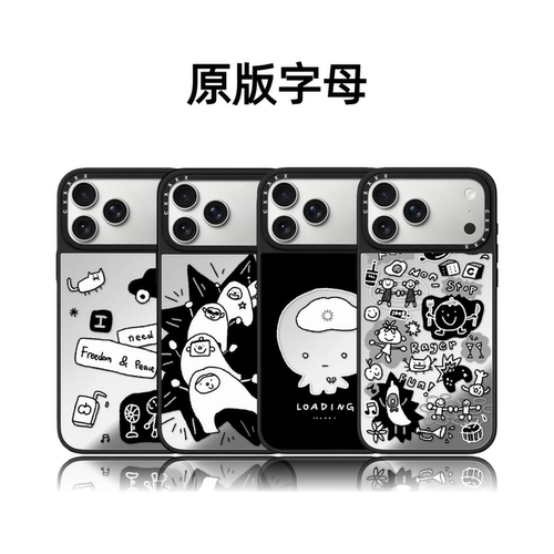 CASETiFiY联名Social Battery社交电量17pro适用于iPhone16promax苹果15plus手机壳14可爱13磁吸华强北平替女