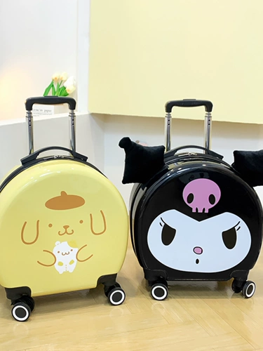 Оригинальный милый универсальный портативный багажный чемодан с сидением
