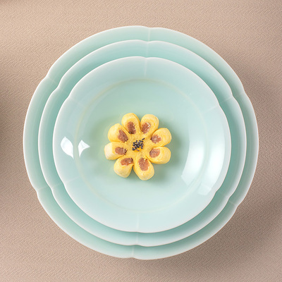 龙泉西冲青瓷高颜值宋式深盘