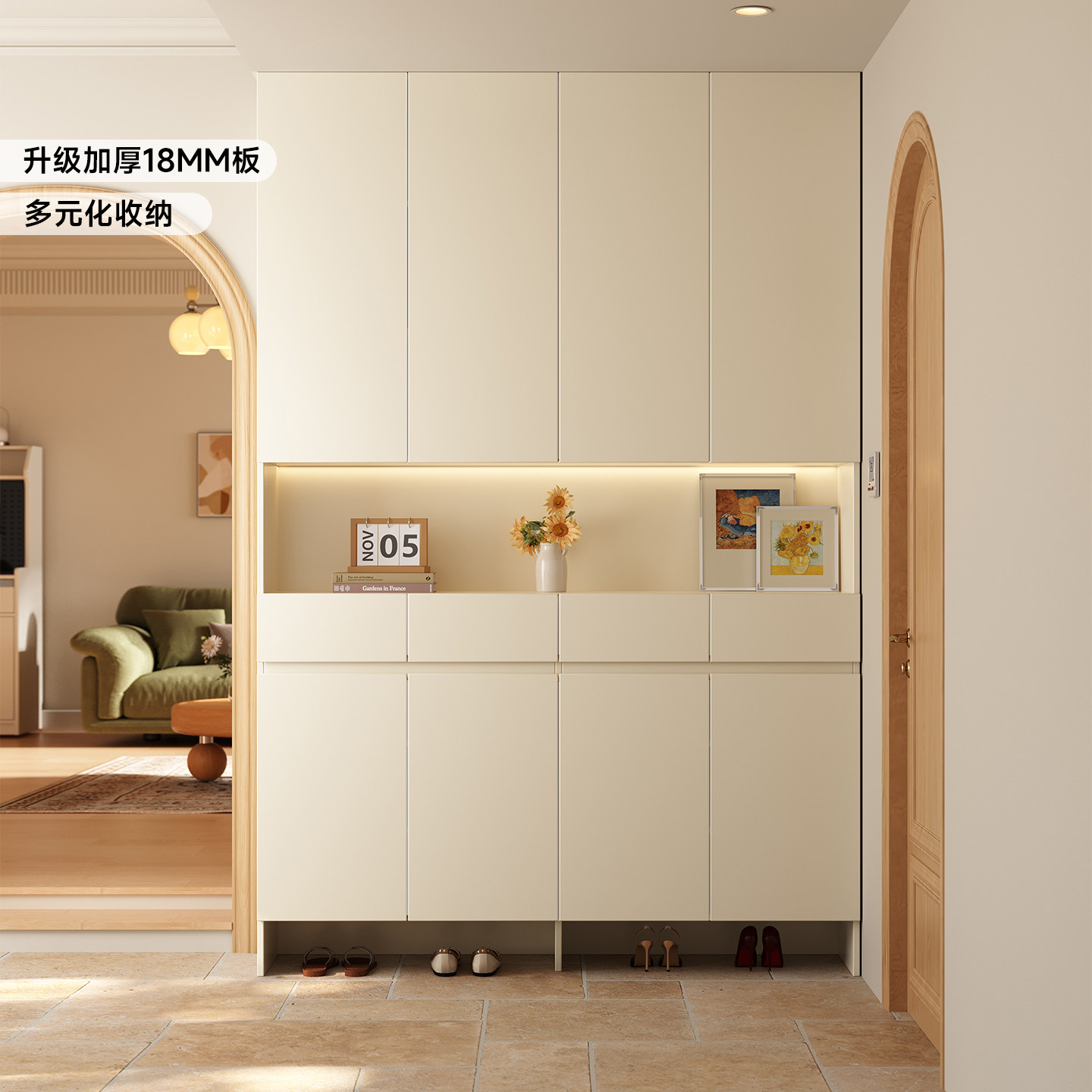 木具格支持可定制鞋柜图片
