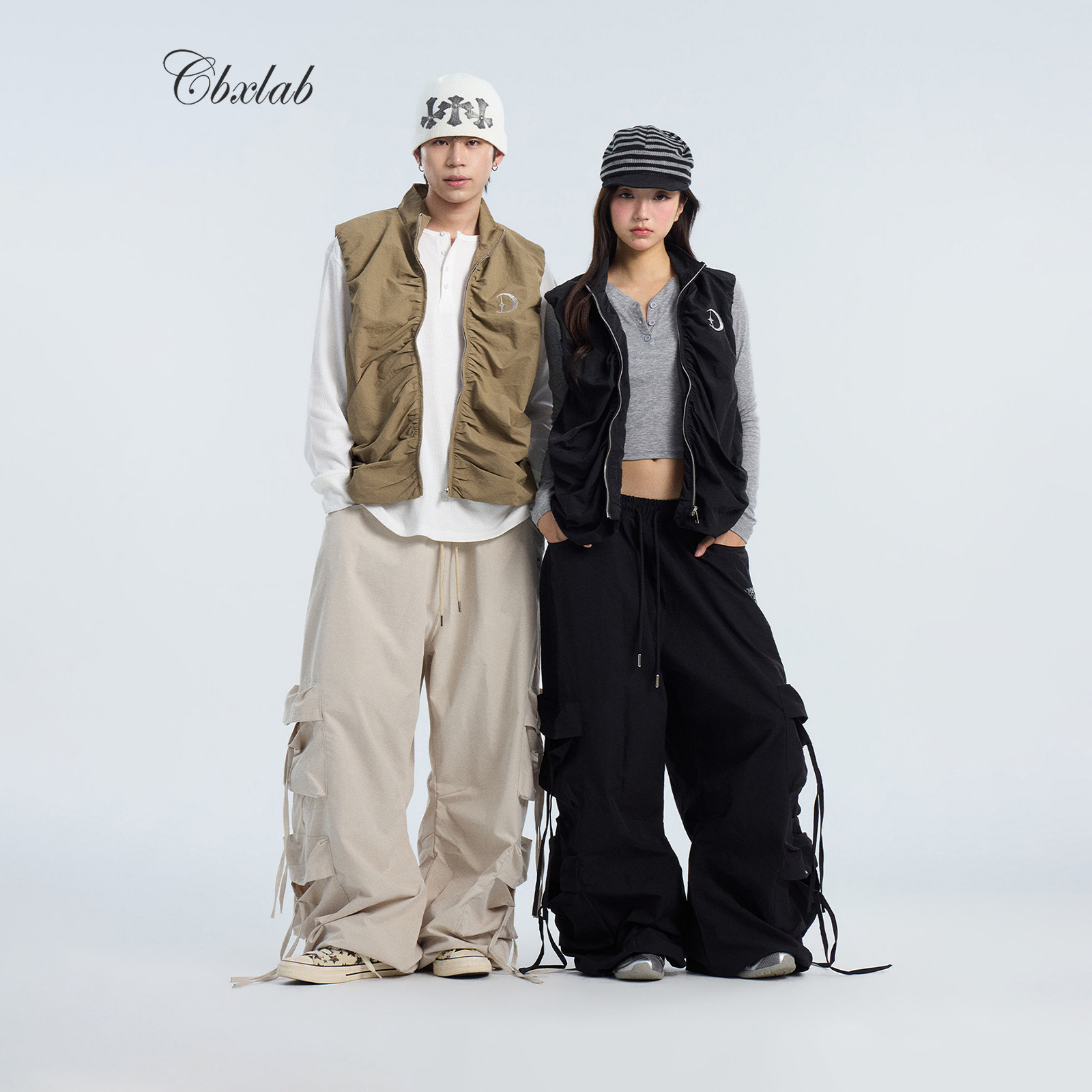 CBXLAB男装立体口袋编舞工装裤潮