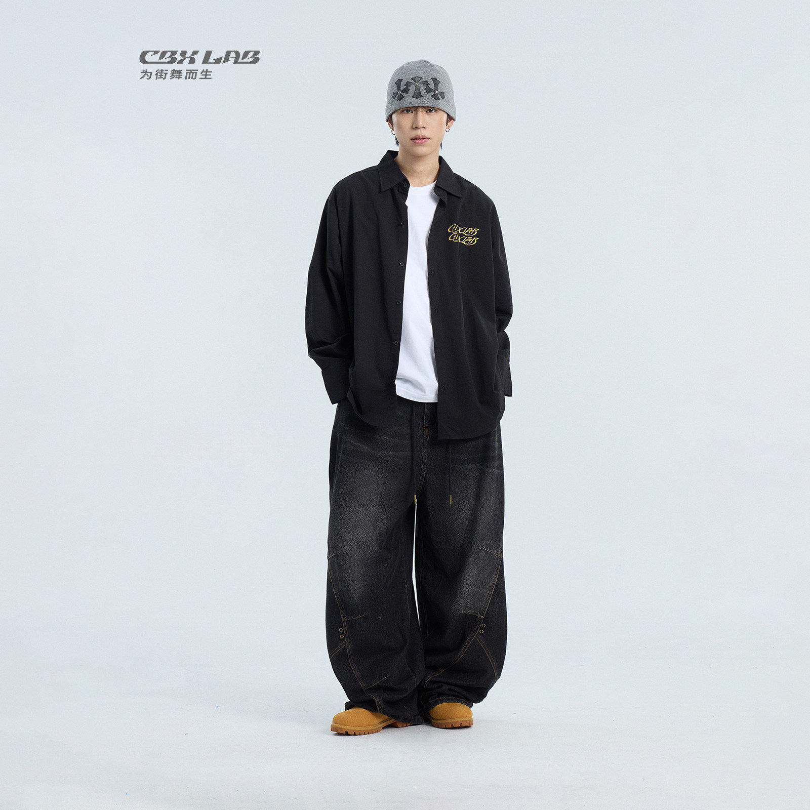 CBXLAB男装星月烫金衬衫编舞套装