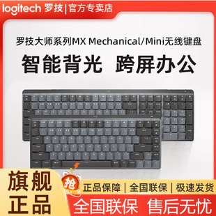 电脑办公游戏 mini无线机械键盘笔记本台式 罗技MX Mechanical