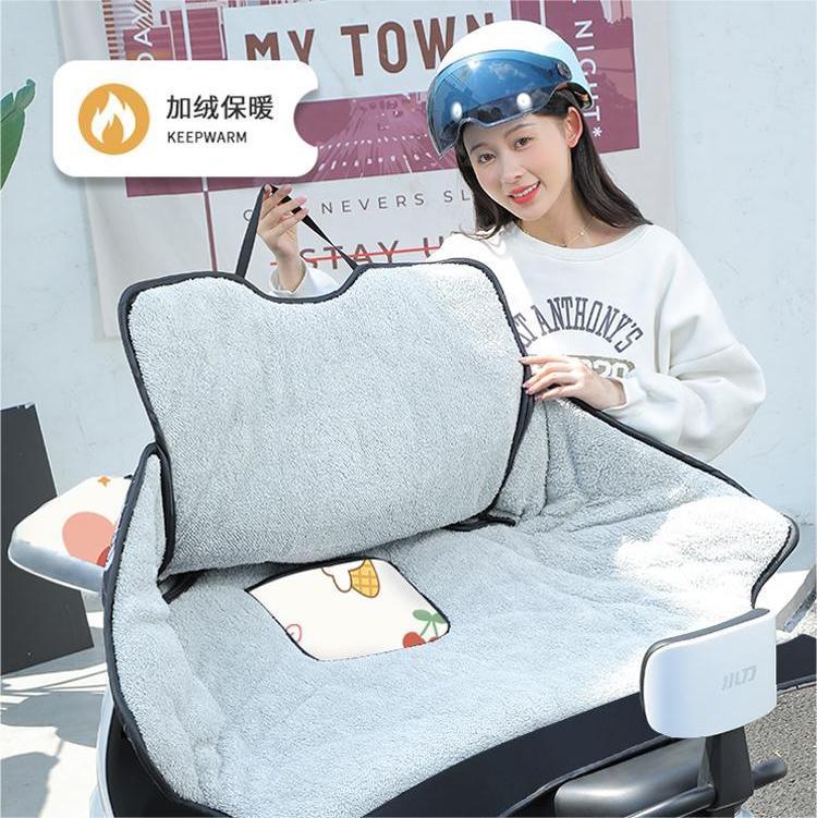 新款把套电动车挡风被冬季加绒加厚摩托电瓶车防水防雨冬款防风罩