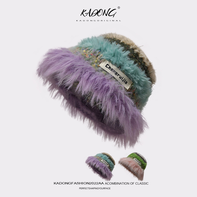 渔夫帽逛街韩版女秋冬显脸小