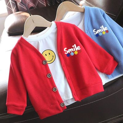 儿童外套宝宝衣服针织薄款2025秋装新款男女童婴儿开衫上衣春秋季