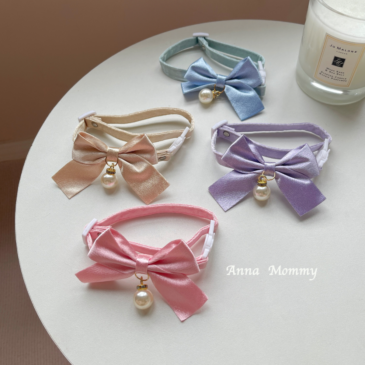 猫咪狗狗蝴蝶结项圈宠物可爱装饰饰品布偶猫围脖配饰公主风口水巾