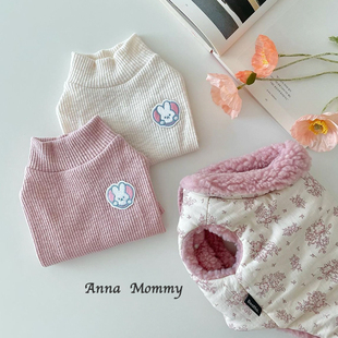 宠物打底猫咪狗衣服棉料凹凸竖条舒适休闲上衣韩国法斗贵宾衣服