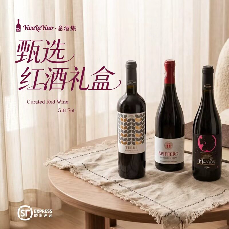 意酒集 意大利原瓶进口甄选红酒礼盒节日送礼微醺酒中秋送礼盒装