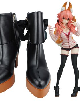 Fate extra ccc 玉藻前cos鞋子定制动漫游戏cosplay靴子来图定做