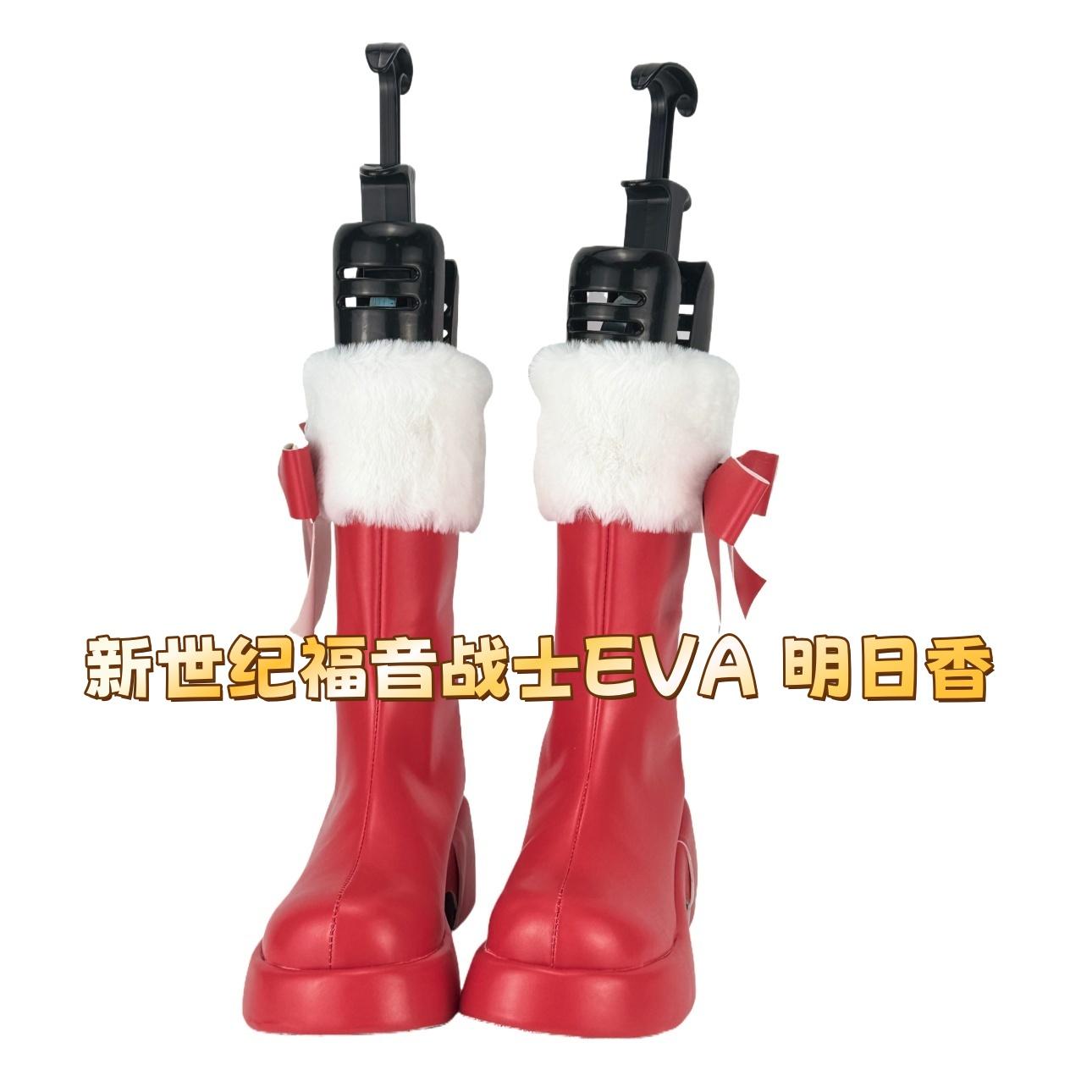 新世纪福音战士EVA 明日香cos鞋动漫游戏Cosplay靴子支持来图定制
