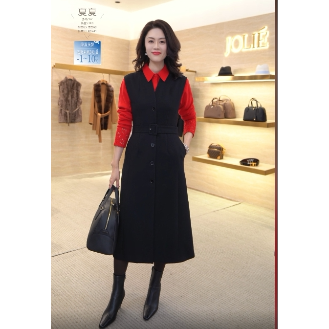 【茱莉轻奢粉丝专享】连衣裙MLE3137L后拍接受劝退