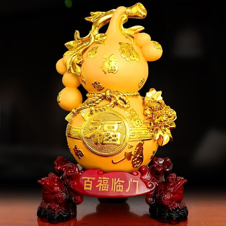 招财风水葫芦摆件工艺客厅装饰开业乔迁礼品