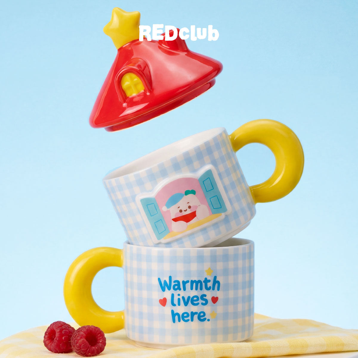 【限时微瑕特价】REDclub「晚安好梦」陶瓷杯咖啡杯早餐碗带盖