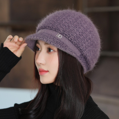 诗玛迩针织棒球帽户外休闲女秋冬