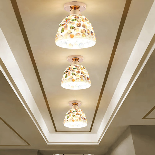 北欧过道灯走廊灯吸顶灯新款筒灯入户灯玄关灯新中式轻奢阳台灯