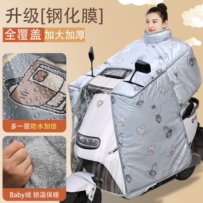 2025新款钢化膜电动车挡风被冬季