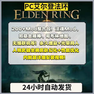 艾尔登法环mod200+模组大型整合老头环法魂BOSS皮肤装备幻化服装