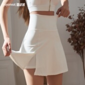 yoyomeat高腰防走光运动短裙裤 网球羽毛球跑步健身瑜伽服半身裙夏