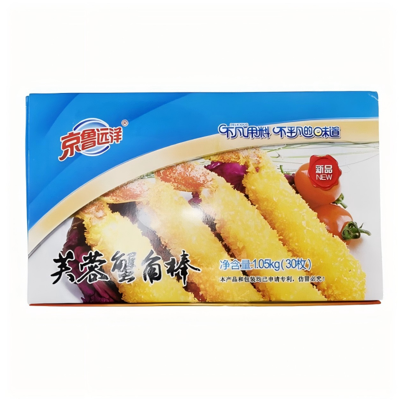 京鲁远洋芙蓉蟹角棒6盒裹粉蟹腿蟹棒肉油炸小吃冷冻半成品西餐厅