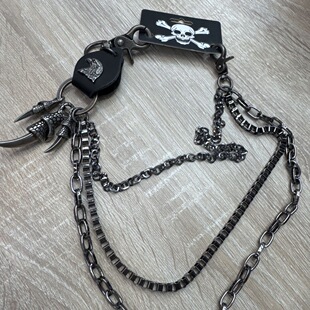 Cryangel暗黑先锋视觉系灵魂对撞朋克嘻哈街舞牛仔腰链项链裤配饰