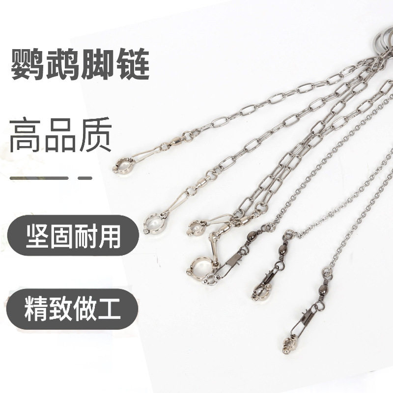 鹦鹉脚环脚链喜鹊八哥小玄凤牡丹灰鹦鹉不锈钢活扣鸟链子站架,宠物/宠物食品及用品,鸟用放飞绳,淘宝优惠券,粉丝福利购,淘宝优惠卷