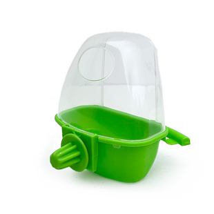 虎皮玄凤食盒防洒防溅食杯鸟类用品鹦鹉食槽可悬挂自动下料器喂食