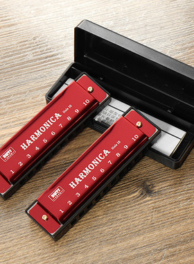 《口琴AB1s751-布鲁斯口吹琴学生10孔小型初学者新手吹奏